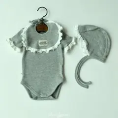 Brodyjane ミルクワッフルロンパース