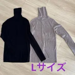 UNIQLO⭐︎ メリノリブタートルネックセーター2枚セット