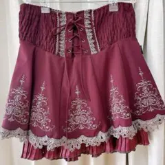 Ozz croce スカート ワインレッドのサムネイル