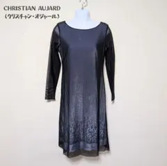 美品 CHRISTIAN AUJARD ワンピース シースルードレス　イトキン