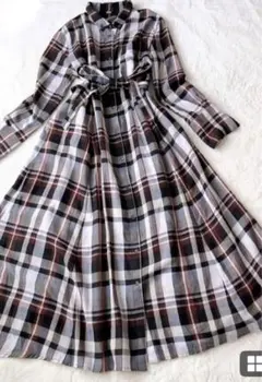 Mila Owen チェック柄シャツワンピース