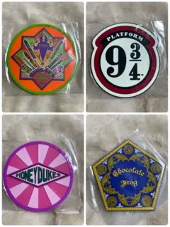 ハリーポッター ラバーコースター4つセット