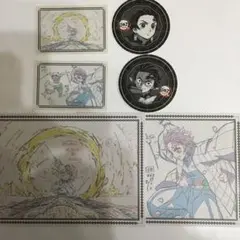 鬼滅の刃 ufotable ダイニング ステッカー ポストカード 炭治郎無限列車