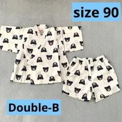Double-B 甚平 クマ柄 90サイズ