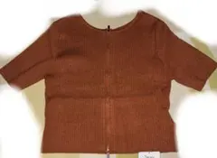 archives ジップニットトップス 半袖 Mサイズ 未着用品（匿名配送のサムネイル