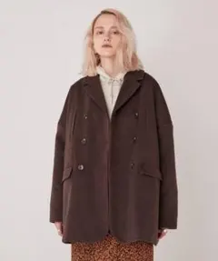 wwg フーズフーギャラリー　ハーフコート　ブラウン　musinsa