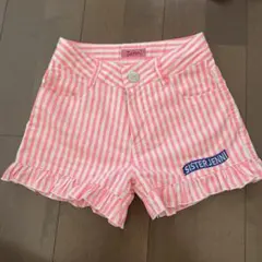 SISTER JENNI ピンクストライプハーフパンツ