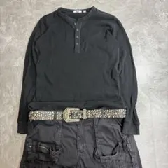 archive UNIQLO thermal henry neck black