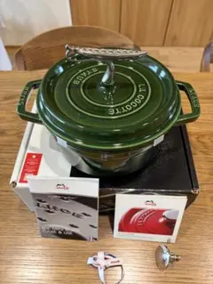 新品 ストウブ 数量限定 ストウブ ワナベ 16cm オリーブ バジル