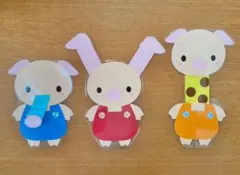 こぶたが道を 保育教材•ペープサート•ラミネートシアター