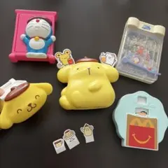 マクドハッピーセット　ポムポムプリン　クレヨンしんちゃん　ドラエモン　2種箱付き