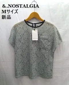 新品 ★＆.NOSTALGIA /アンドドットノスタルジア ◎レースブラウス　Mのサムネイル