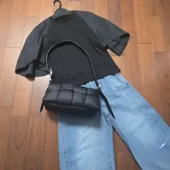 YAMADAYA 美品　お袖コンシャス　フレアスリーブ　ブラック