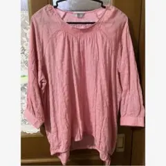 【300円～】レディース チュニック 赤系 透け感 大きいサイズ