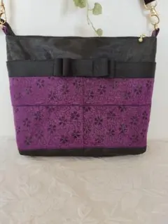 倉敷畳縁紫さくらダブルファスナーショルダー