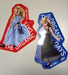 リカちゃん THE ORGANIC DAYS ステッカー 2枚セットのサムネイル