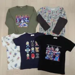 BANDAI APPAREL ウルトラマン Tシャツ 5枚セット 120のサムネイル