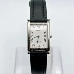 良品 稼動品 セイコー エクセリーヌ レディース腕時計 シルバー 白文字盤