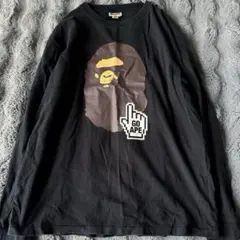 限定品 A Bathing Ape ボーダー長袖 S ロンT old bape - メルカリ