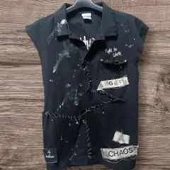 【一点物】クラスト ハードコアパンク PUNK アナーキーシャツ