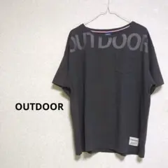 OUTDOOR アウトドア　Tシャツ　半袖　ロゴプリント　グレー　【3L】のサムネイル
