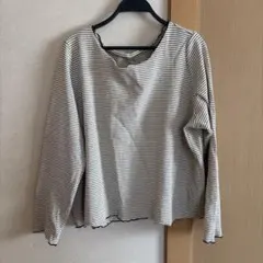 大きいサイズ レディース 4XL ボーダー トップス