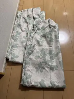 オシャレ カーテン セット(花柄・チェック柄)