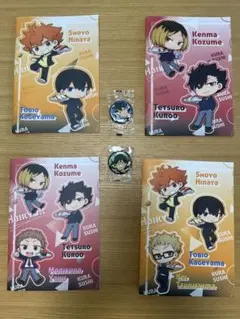 ハイキュー!!×くら寿司　コラボノート4冊と缶バッジ2個