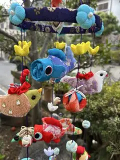 吊るし雛鯉のぼり　端午の節句　装飾　ハンドメイド　ちりめん細工
