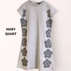 MARY QUANT マリークヮント サイドレジンプリント ワンピース グレー