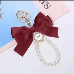 リボンチャーム　カバン　ポーチ　推し活　大きめ　キーホルダー