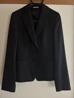 洋服の青山×n line 黒ビジネススーツ　ジャケット7号 スカート5号