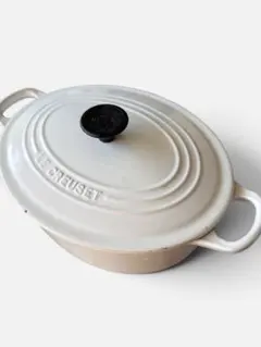 LE CREUSET 両手鍋 27cm ホワイト - メルカリ