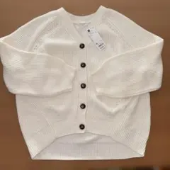 GU コクーンカーディガン　オフホワイト　XL