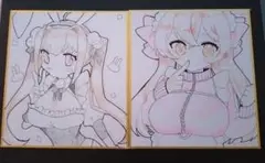 【原画2枚】アナログ　オリジナル　手描き　イラスト