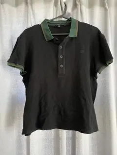 GUCCI シェリーライン ポロシャツ L 黒 ヴィンテージ 古着 中古・古着通販】GUCCI (グッチ) GG柄シェリーラインポロシャツ