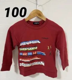 Kkidskap 電車プリント トレーナー 100cmのサムネイル
