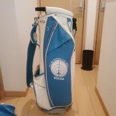 BOLSA スタンド付きキャディバッグ 青白