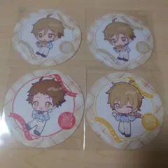 友也2、光、薫 アニカフェ コースター4点セット