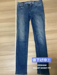 【値下げしました】DENHAM SHARPスキニーフィット　青のサムネイル