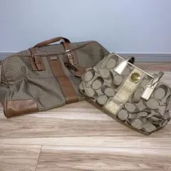 特価品　コーチ　coach バッグ　2点　ハンドバッグ　ボストンバッグ