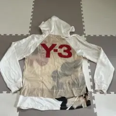 美品】Y-3 パーカー ホワイト S オーバーサイズ 3ライン - メルカリ