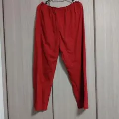 レッド ウエストゴム カジュアルパンツ