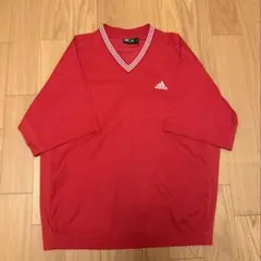 adidas プルオーバー ナイロンジャケット レッド O/XG