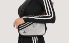 完売品 adidas アディダス ラインストーン ブラックショルダーバッグ 希少