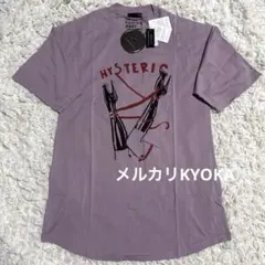 HYSTERICS ヒステリックス ヒール Tシャツ 薄紫 ロゴのサムネイル