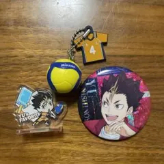 ハイキュー‼︎ 西谷夕キーホルダー、キラ缶バッジ、キャラグルメ　アクスタ