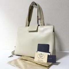 PRADA VITELLO CITY カーフ レザー 本革 トートバッグのサムネイル