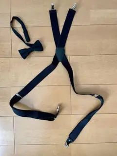 サスペンダー　蝶ネクタイ　セット