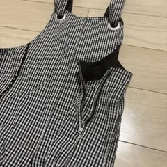 アナスイミニギンガムチェックオーバーオールTシャツセット